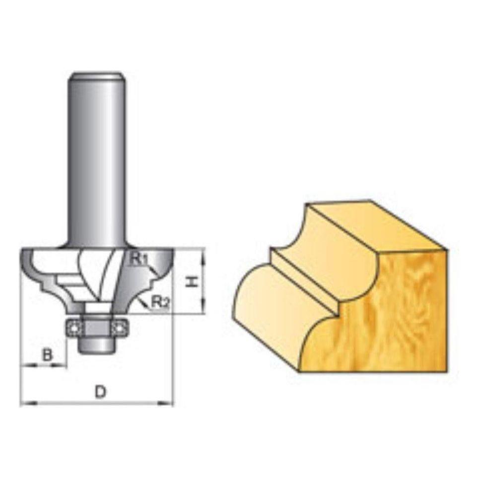 Tatara Classical Ogee Router Bit with Bearing - Goldpeak Tools PH Tatara Tatara Classical Ogee Router Bit with Bearing - Goldpeak Tools PH Tatara